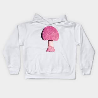 Pink Mushroom Amanita Kids Hoodie